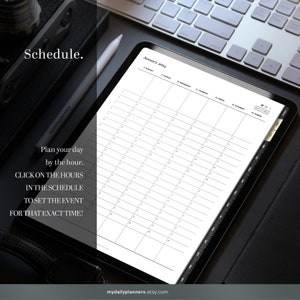 Digital Planner 2024-2025 Goodnotes planner, Simple iPad planner with links to Apple and Google Calendar, Samsung Notes Planner image 5