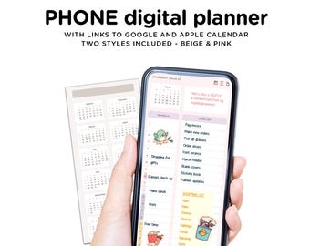 2026 2027 Digital Phone Planner – GoodNotes & Samsung Notes Compatible
