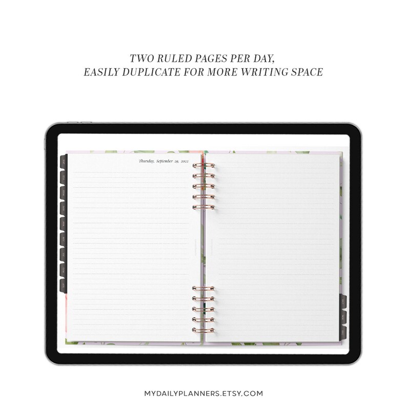 Dated Daily Digital Journal Digital Diary Digital Bujo Etsy