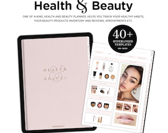 Self Care planner, Health and Beauty digital planner for goodnotes, ipad beauty fitness planner