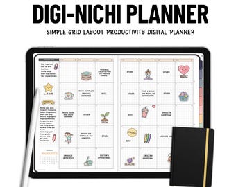 Digi Nichi Japanese Digital Planner, iPad planner, Android Tablet, Samsung Notes planner, 2026 2027 Digital Planner Goodnotes Hobonichi