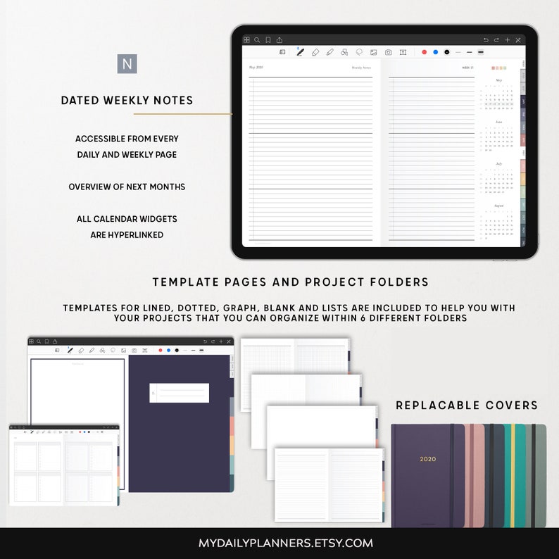 Digital Planner ipad planner goodnotes planner notability Etsy