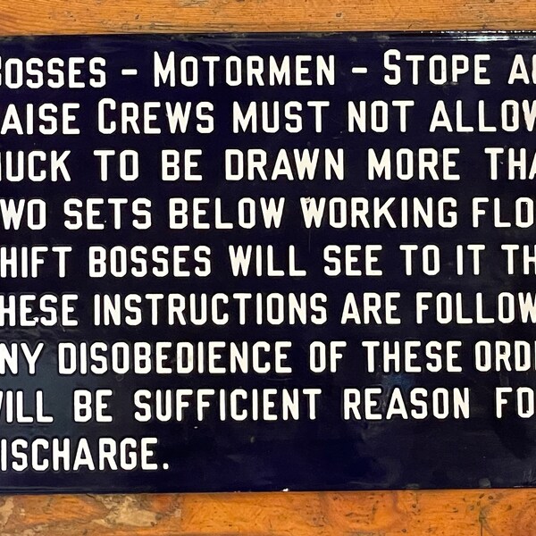 Authentic Porcelain Signs Etsy