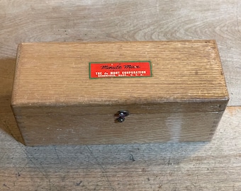 Authentic Vintage 1940's - 1950's Weis Oak Wood Dovetailed Lift