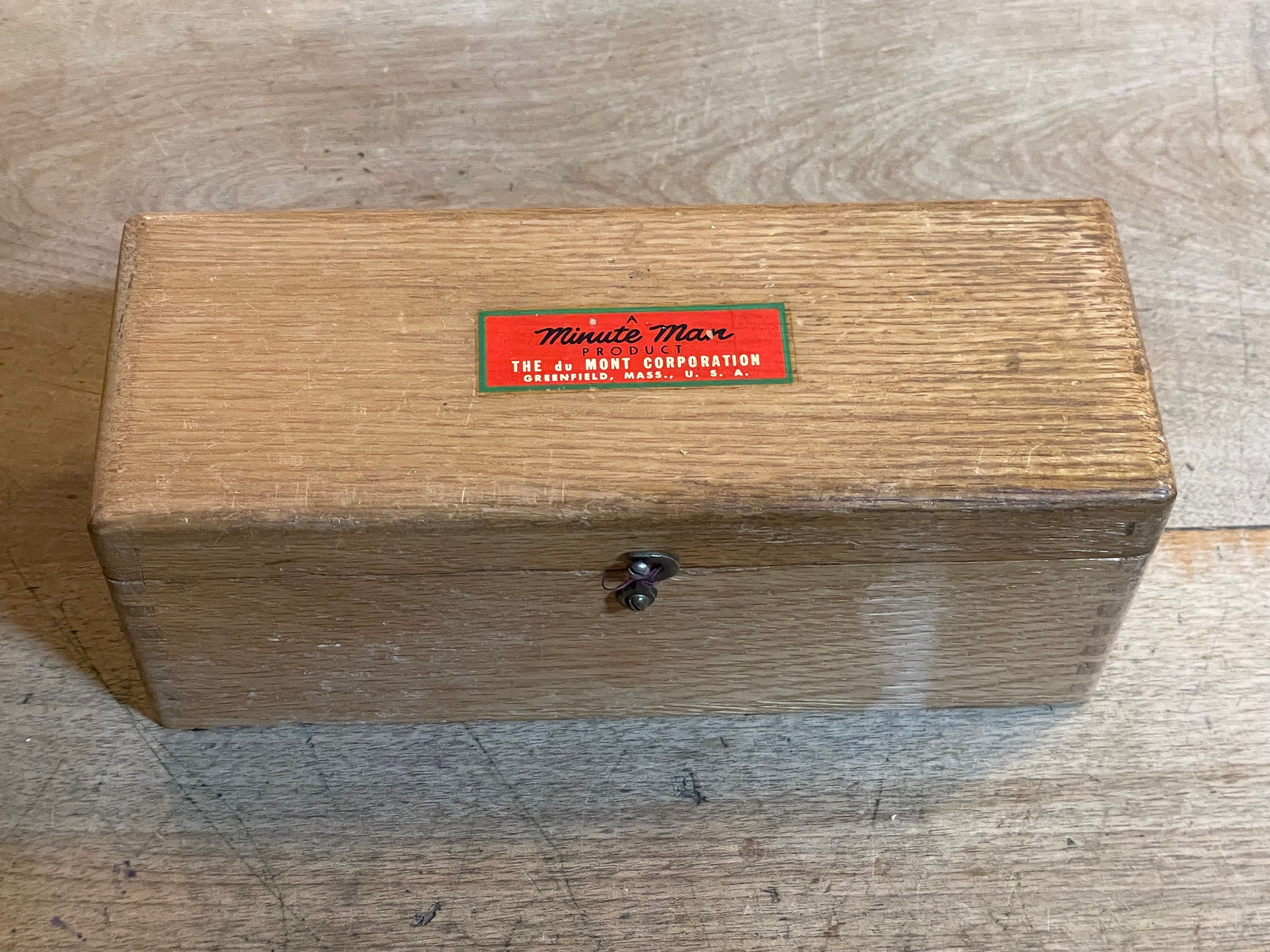 PRODUCERS SPRINGFIELED.ILL ヴィンテージ木箱 Vintage Early Times Whiskey Wood Box w/ Sliding Lid - Advertising