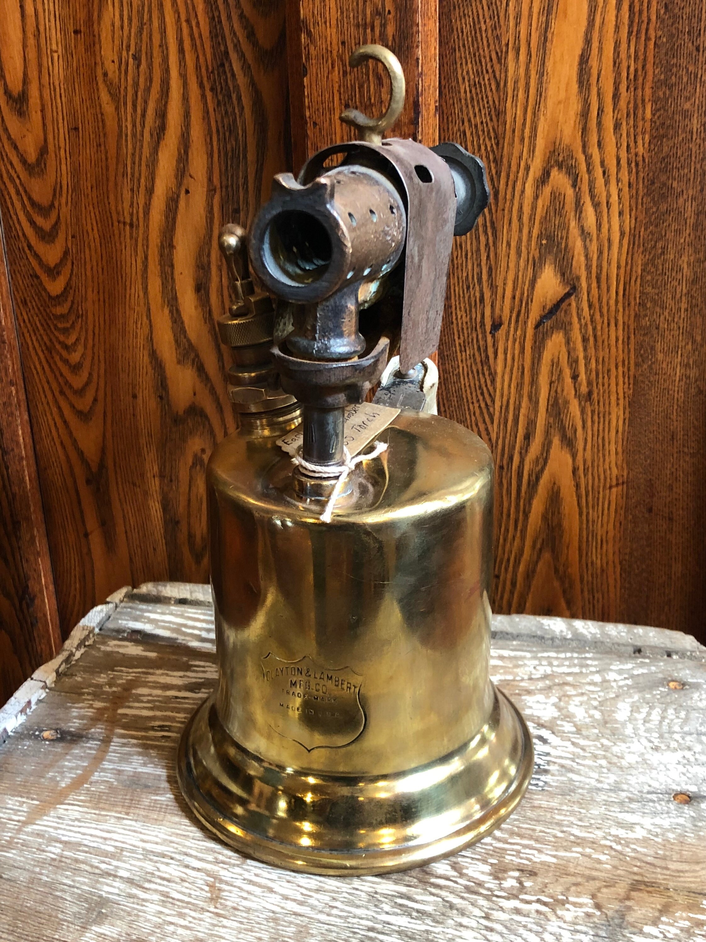 Vintage 1930's 1940's Brass Blow Torch Marked | Etsy