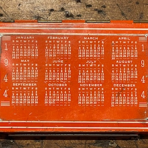 1940's Desk Calendar - Etsy