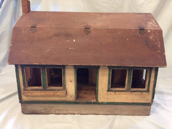Very Rare Early 1900 S Folk Art Approach Rustic Cottage Etsy