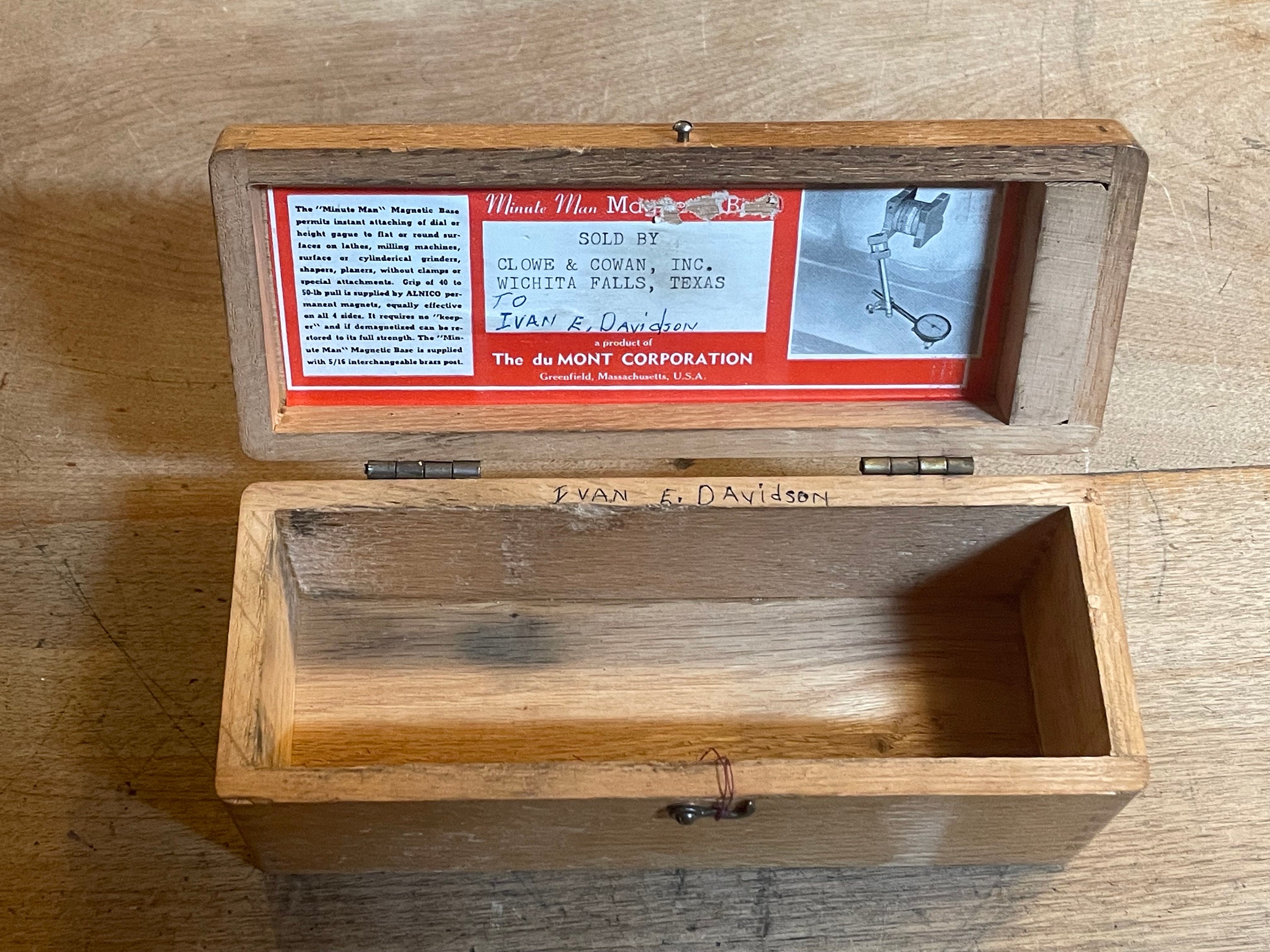 Authentic Vintage 1940's - 1950's Weis Oak Wood Dovetailed Lift