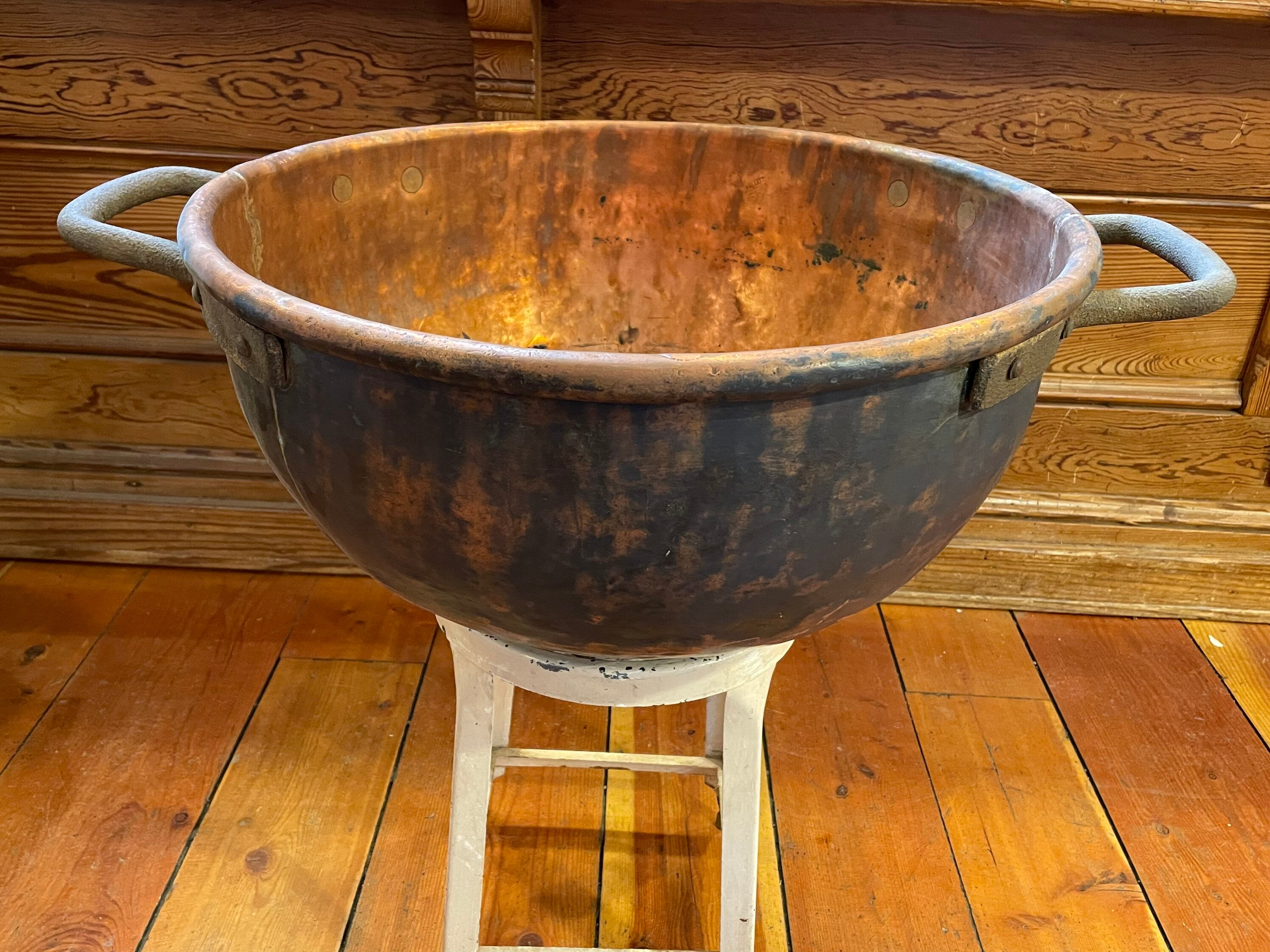 Authentic Vintage Late 1800's Large Copper Candy
