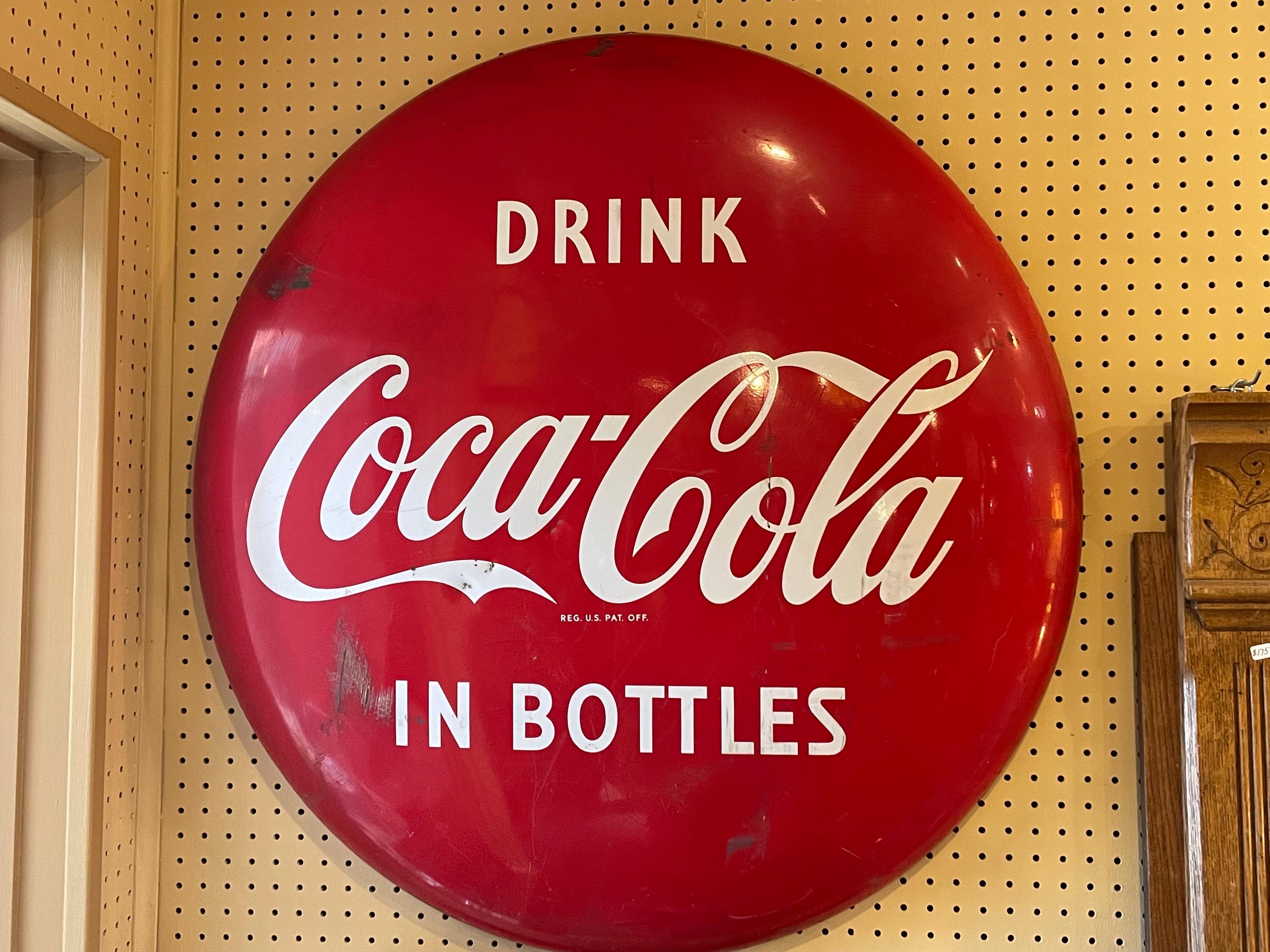 Coke Button Sign 36 Inch - Etsy