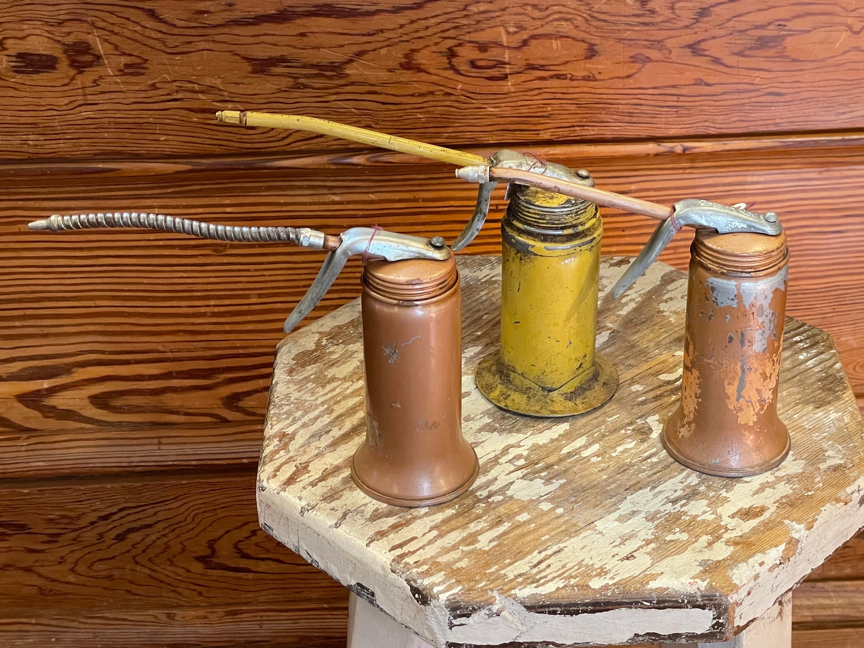 Quantity 3 Authentic Vintage 1950's - 1960's Copper & Yellow Quantity 3 Authentic Vintage 1950's - 1960's Copper & Yellow