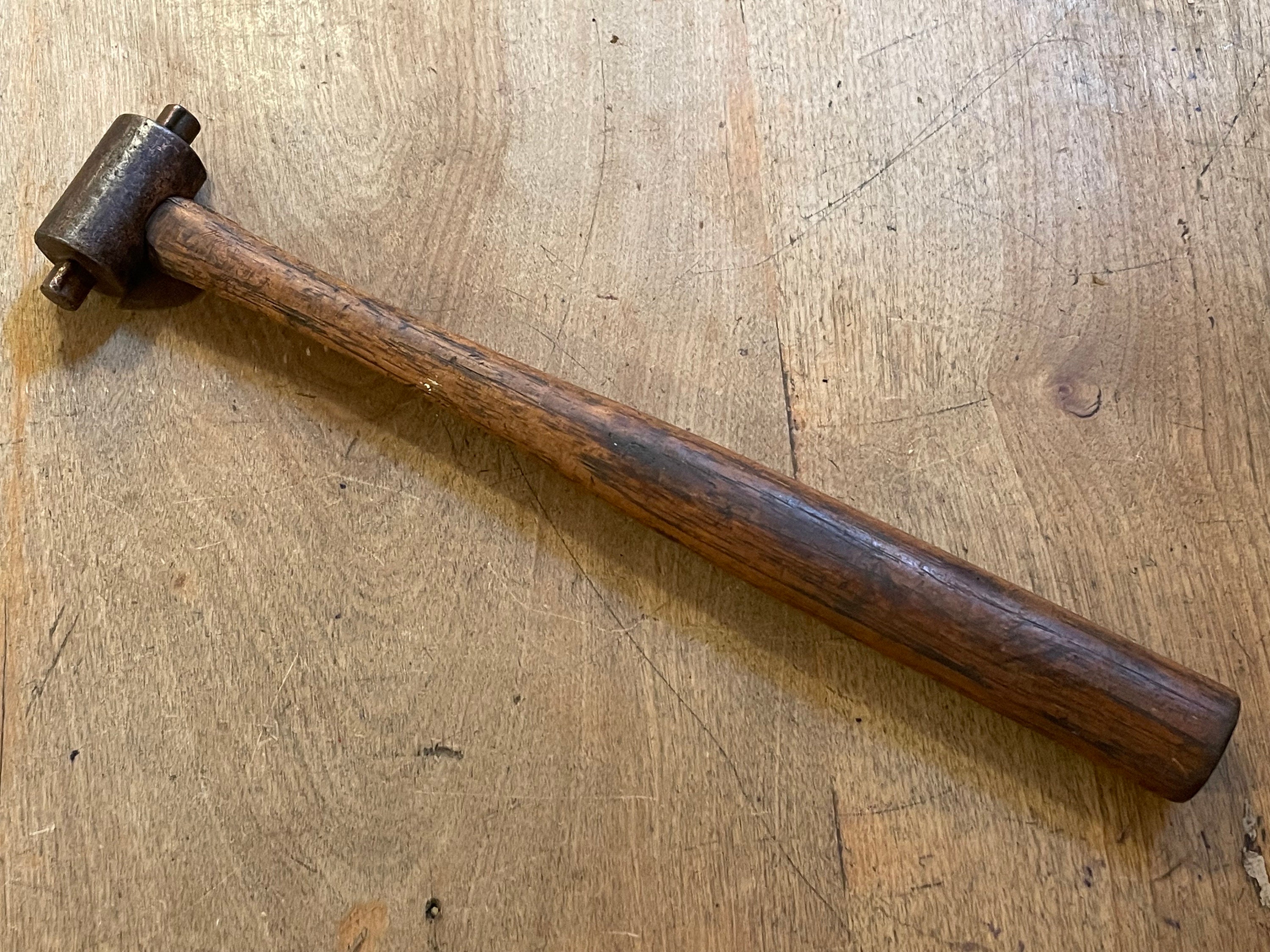 Authentic Vintage 1930's - 1940's Metal Hammer With Specialty