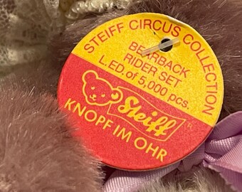 Vintage Steiff Circus Bear Back Rider Set – 1991 Limited Edition