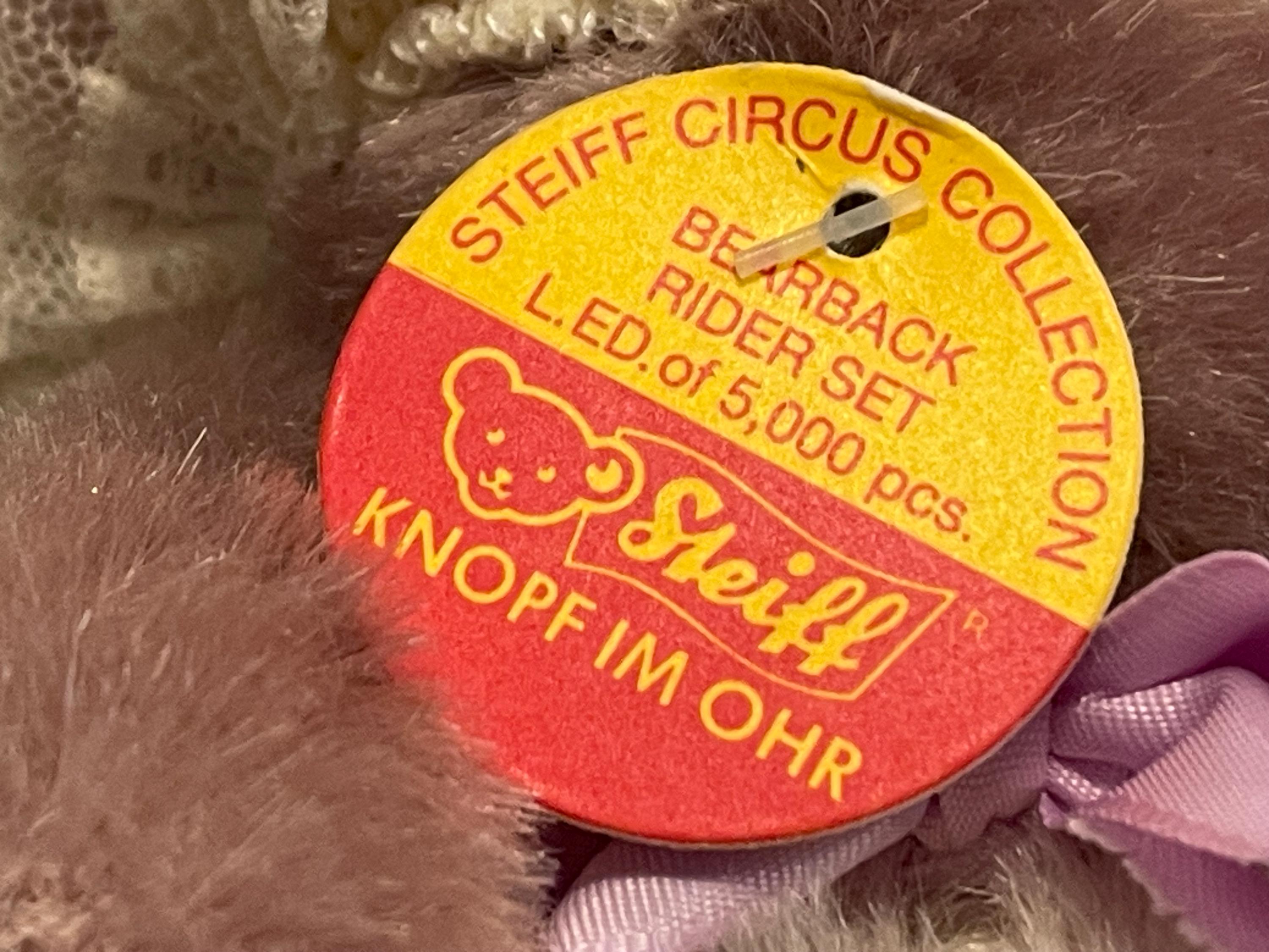 Vintage Steiff Circus Bear Back Rider Set – 1991 Limited Edition