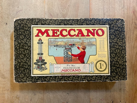 Vintage 1920s Meccano No. 1x Construction Kit – Original Box