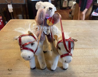 Vintage Steiff Circus Bear Back Rider Set – 1991 Limited Edition