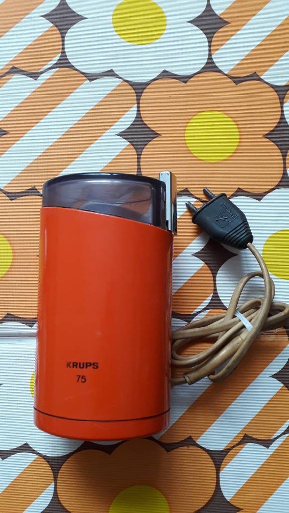 Electric coffee grinder/ vintage coffee grinder 1970 Krups Etsy
