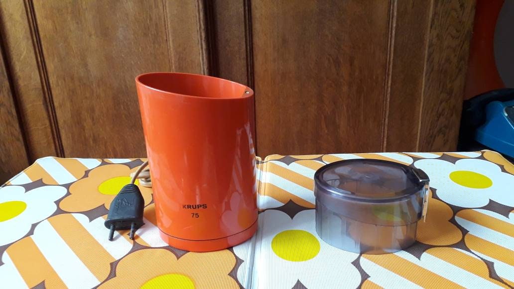 Electric coffee grinder/ vintage coffee grinder 1970 Krups Etsy