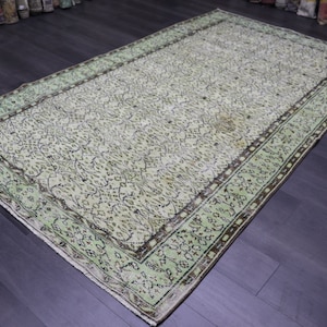 Large  rug, Vintage rug, Turkish rug, Area rug, Handknotted rug 5.4 x 9.2 ft Home decor, Boho rug, Oriental rug, 0rganic rug Carpet SR9800