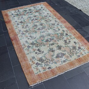 Vintage rug, Tribal rug, Turkish rug  3.9 x 7 ft Area rug, Boho rug, Rustic rug, Home decor rug , Tribal wool rug, Carpet SR11186