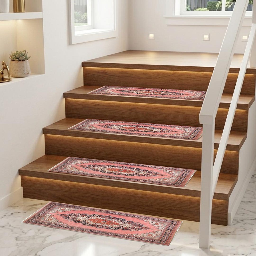 Staircase Rug Designs Stairs Decorative Rug, Woven Stair Rug, Boho Textile Rug, Home ...