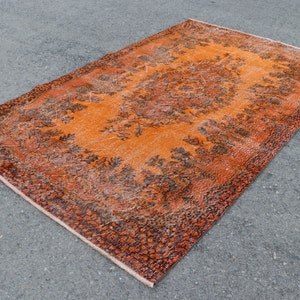 Turkish rug, Vintage rug, Natural rug, Oriental rug, Large rug, 5.6 x 9 ft  Boho Decor, Overdyed rug, Bohemian rug, Wool rug, Carpet SRD1539