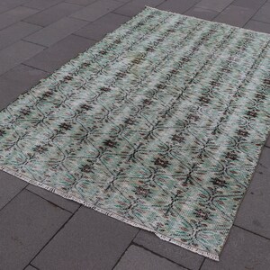 Turkish area rug, Vintage rug, 5.1 x 7.8 ft   Home decor, Oriental rug, 0rganic wool rug, Bedroom rug, Boho rug  Carpet SR6870