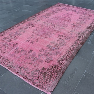 oversize rug, oushak rug, vintage rug, turkish rug,  5.3 x 10 ft rug, natural wool rug, boho rug, area rug, tribal rug, aztec rug, SR10383