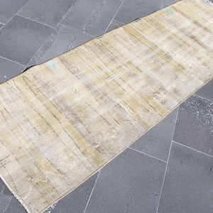 Turkish rug, Runner area rug, Vintage rug 2.3 x 7.5 Ft Handmade rug, Bohemian rug, Hallway rug, Boho rug, Natural wool rug, SRD1017