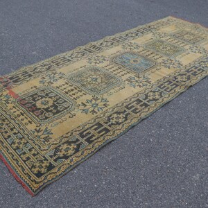 Anatolian Rug, Runner Rug, Turkish Rug, Handmade Rug, Vintage Rug, Old Rug 4.7 x 11.7 Corridor Rug, Aztec Rug , Hallway Rug, Carpet SRD2172