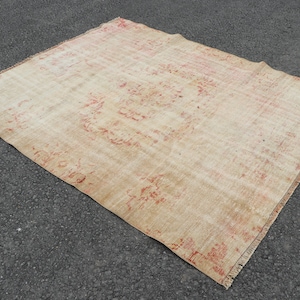 Turkish rug, Handmade rug, Vintage rug 5.8 x 7.1 ft Aztec rug, Bedroom rug, Area rug, Tribal rug, Wool carpet, Boho decor, SRD2305