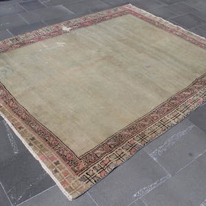Turkish area rug, Vintage rug, 5.5 x 7.1 ft, Home decor, Oriental rug, Organic wool rug, Bedroom rug, Boho rug, Carpet, Area rug, SRD0479