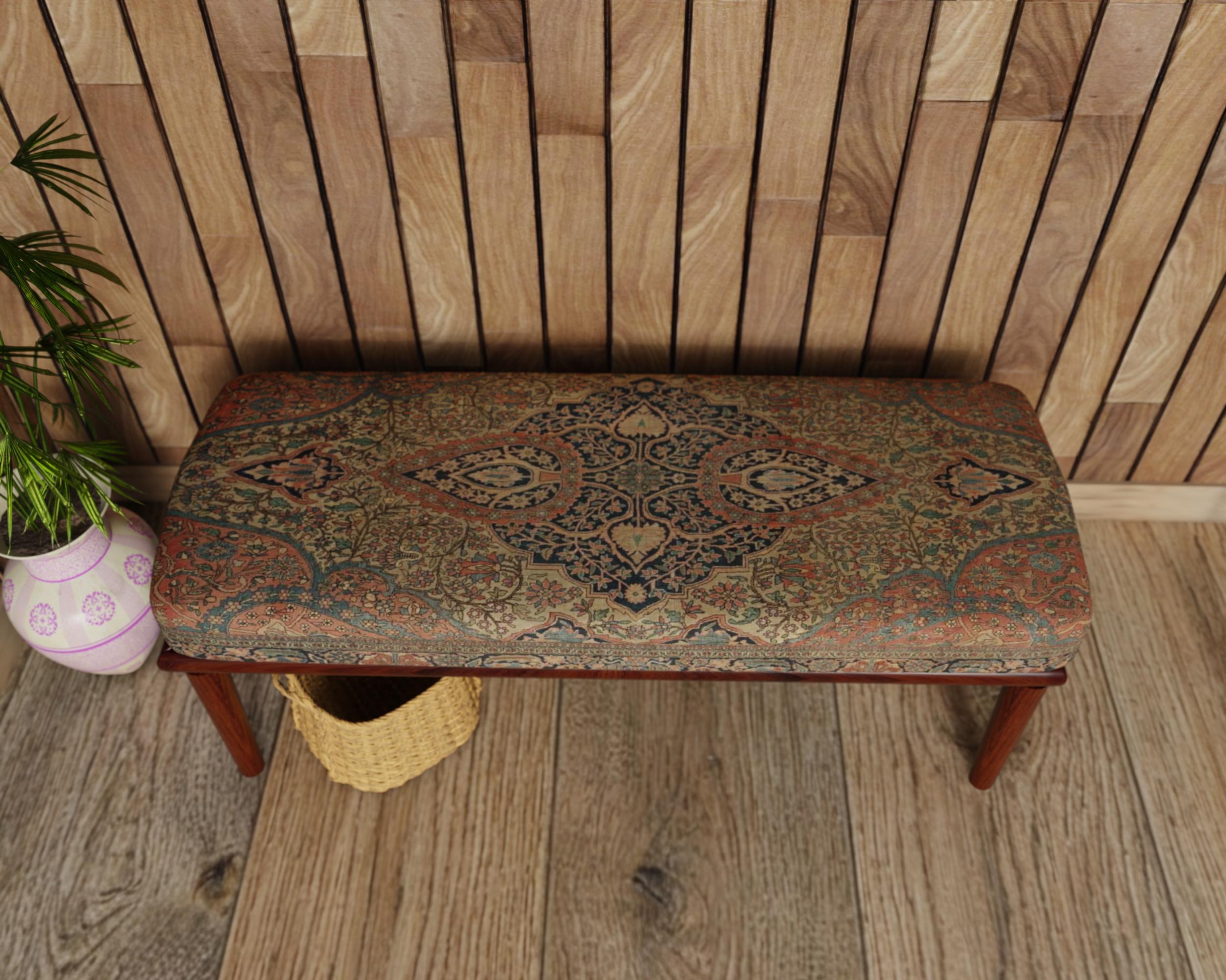 Aztec Bench, Rustic Bench,bedroom Bench, Ottoman Bench, Boho Decor ...