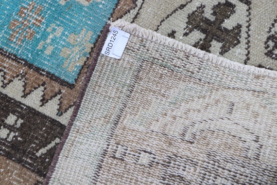 Decorative Vintage Turkish Rug 5.5 X 8.8 Pure Wool Boho Rug