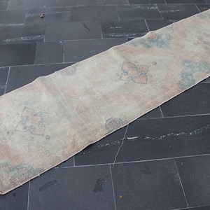 Vintage rug, Turkish runner rug, Hallway rug, 2.3 x 8.4 ft Coridor rug, Wool rug, Antique rug, Boho decor rug, Handmade rug, Carpet, SRD1923