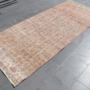 vintage oushak rug / turkish decorative rug FREE SHIPPING 3.7 x 9 ft bohemian rug / boho rug / area rug / tibal rug / colorful rug SRD2218