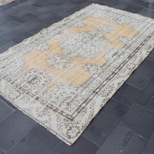 Oversize rug, Turkish handmade rug, Vintage wool rug, Bohemian rug, Home decor, Livingroom decor, Natural rug, Carpet, 5.6 x 9.2 ft SRD2584