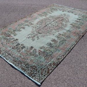 Oriental rug, Turkish rug, Handmade rug, Vintage rug 5.1 x8.7 Aztec rug, Bedroom rug, Large rug, Tribal rug, Wool carpet, Boho decor SR10449
