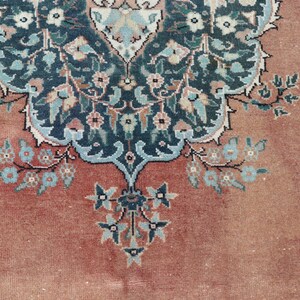 Large size rug, Turkish vintage rug, Home Decor rug, Oriantal rug, Handmade rug, Diningroom rug, Bohemian rug, Decor, 6.2 x 10.8 ft SR7861 image 6