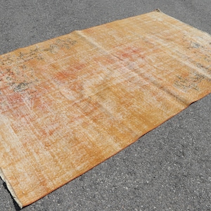 Oriental rug, Oushak rug, Vintage rug, Turkish rug 5.3 x 9.4 ft Decor rug, Handmade rug, Boho decor rug, Organic wool rug, Carpet, SR10908