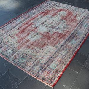 oushak rug, turkish rug, oriental rug, vintage rug FREE SHIPPING 5.9 x 8.7 Ft area rug, wool rug, boho decor rug, turkey rug Carpet SRD2476