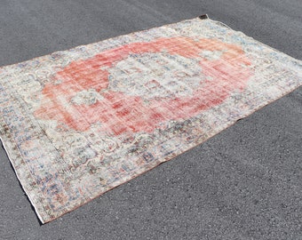 Vintage decor, Oriental rug, Turkish large rug, Handmade rug, Diningroom decor, Bohemian rug, Nomadic rug, Carpet 6.1 x 10.1 Ft SRD2239