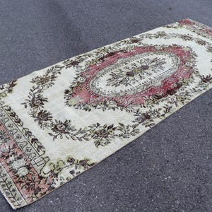 Vintage Runner Rug, Hallway Runner Rug, 4.0 x 10.7 Feet, FREE SHIPPING, Aztec Rug, Runner Area Rug, Bohemian Runner Rug, Floor Rug, SR10898