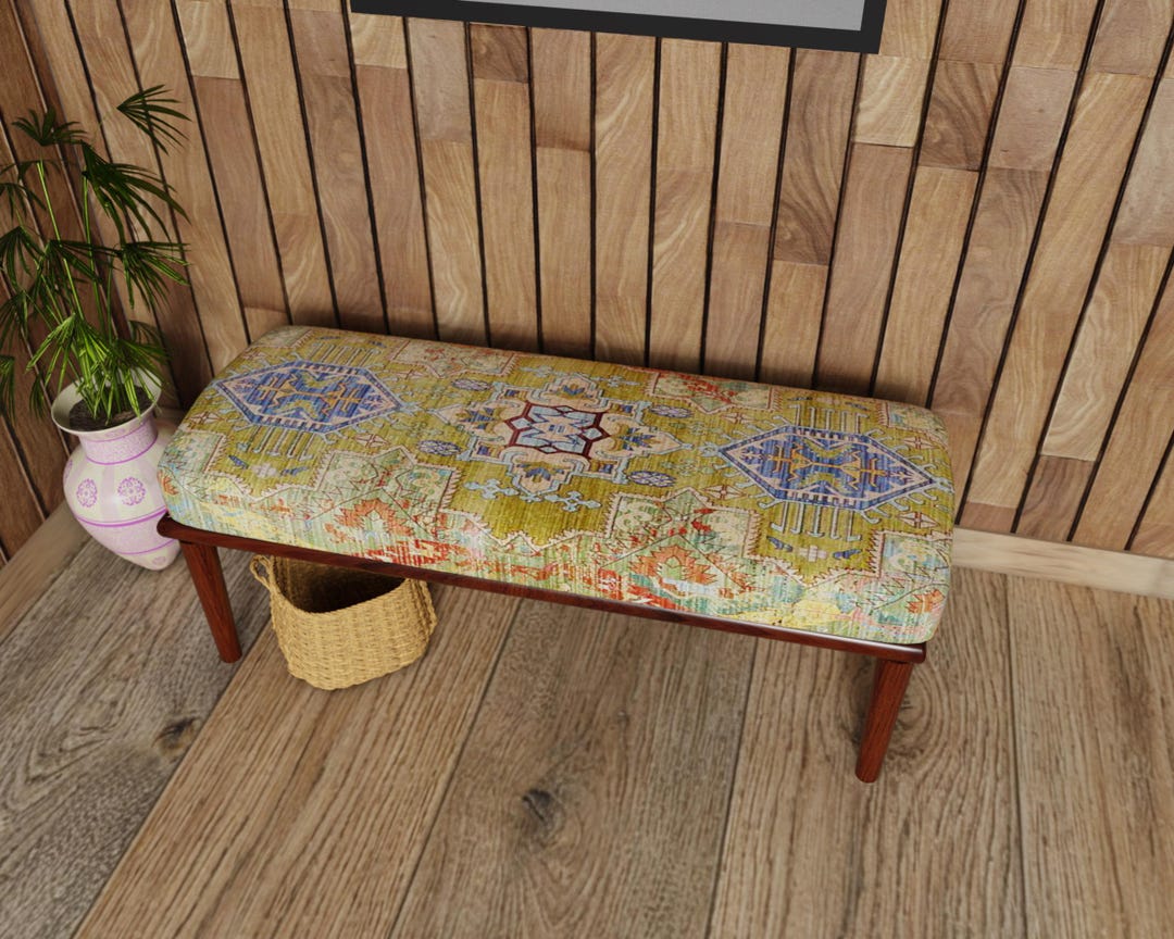 Aztec Bench, Rustic Bench,entryway Bench, Bedding Bench, Bohemian Bench ...