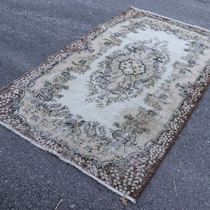 Vintage rug, Tribal rug, Turkish rug  3.9 x 7 ft Area rug, Boho rug, Rustic rug, Home decor rug , Tribal wool rug, Carpet SR6503