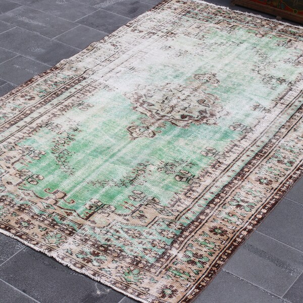 vintage turkish rug bohemian rug FREE SHIPPING 5.7 x 9.3 ft handmade rug area rug boho rug oushak rug anatolian rug red small rug SR9917