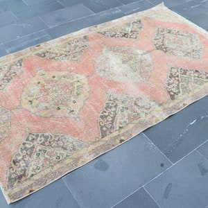 Turkish area rug, Vintage rug, 4.3 x 7.7 ft  Oriental rug, Home decor, Handmade rug, Organic wool rug, Bedroom rug, Boho rug, Carpet SRD2050