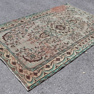 turkish rug, oushak rug, handmade rug, oriental rug, vintage rug  5.3 x 8.8 Ft large rug, bohemian rug , wool rug Carpet SR5374