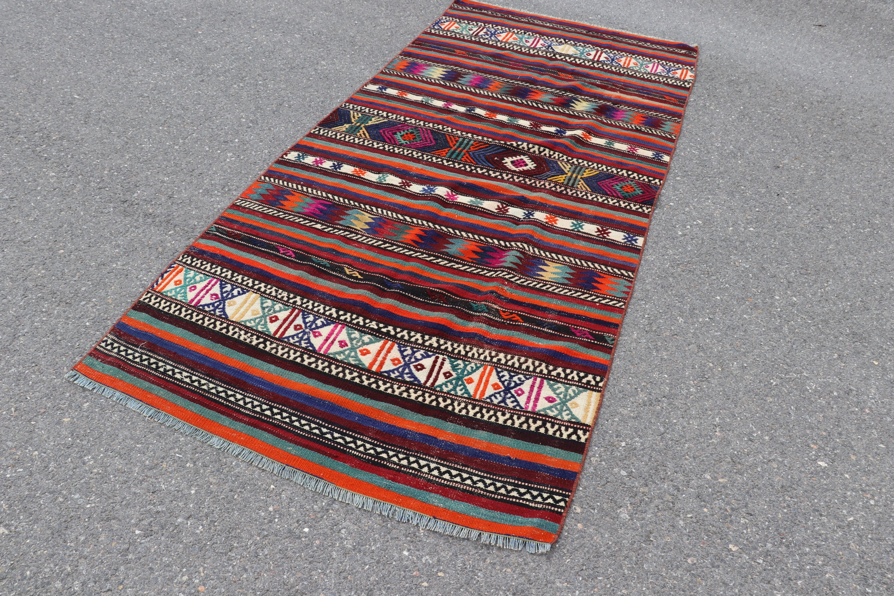 Striped kilim rug Kilim rug Boho kilim rug Decorative Etsy
